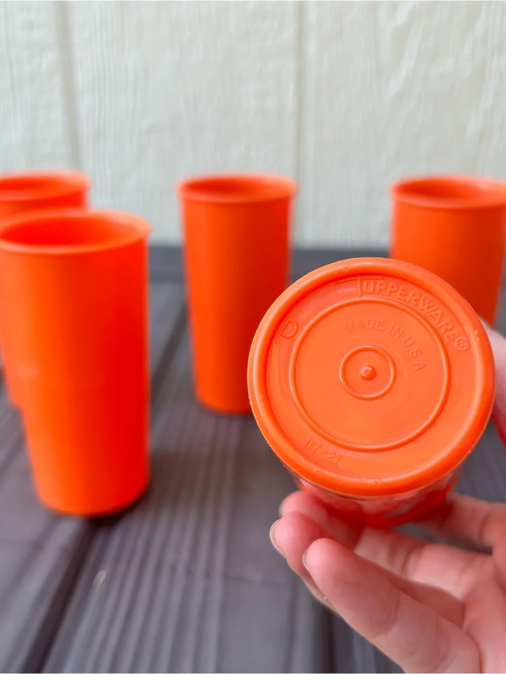 Vintage Tupperware 6oz Kids Juice Cups - Set of 5